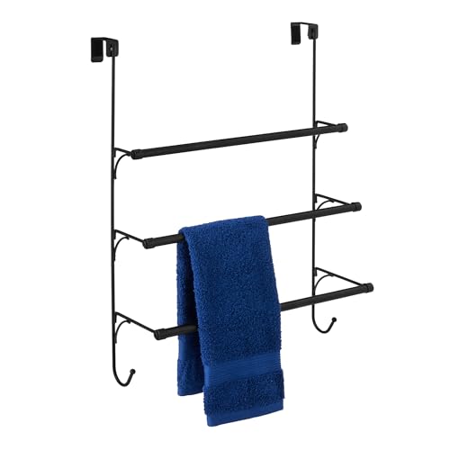 Porte-Serviettes Amazon Basics Noir 3 Barres Porte-Serviettes Amazon Basics Noir 3 Barres