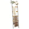 Porte-Serviettes Échelle en Bambou avec Crochets Porte-Serviettes Échelle en Bambou avec Crochets