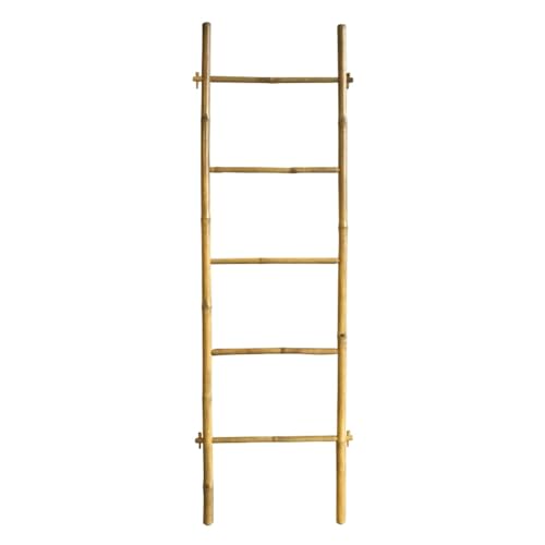 Porte-Serviettes Échelle en Bambou Naturel