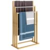 Porte-Serviettes en Bambou avec Barres