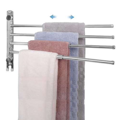 Porte-Serviettes Murale Rotatif en Acier