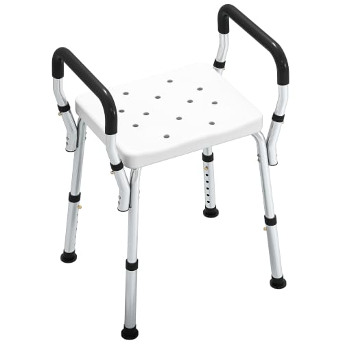 Tabouret de Douche Réglable avec Accoudoirs Tabouret de Douche Réglable avec Accoudoirs