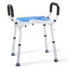 Tabouret de Douche Réglable avec Accoudoirs