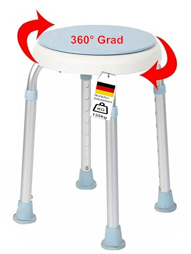 Tabouret de Douche Rotatif à 360 degrés Tabouret de Douche Rotatif à 360 degrés