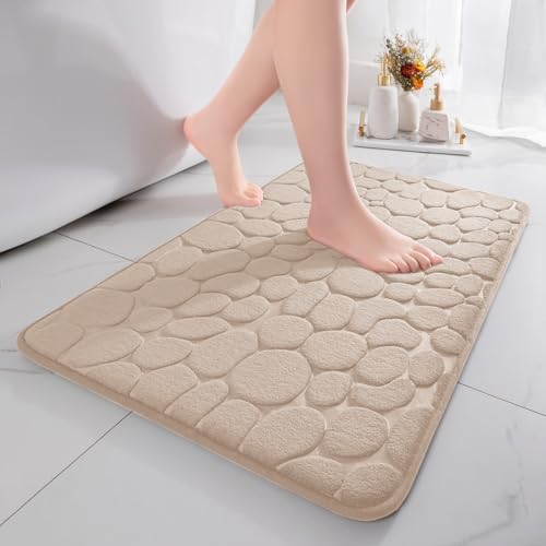 Tapis de Bain Antidérapant Beige 43x61 cm Tapis de Bain Antidérapant Beige 43x61 cm