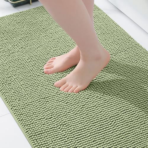 Tapis de bain en chenille antidérapant 40 x 60 cm Tapis de bain en chenille antidérapant 40 x 60 cm