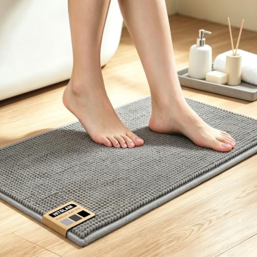 Tapis de Bain Épais en Chenille Antidérapant Tapis de Bain Épais en Chenille Antidérapant