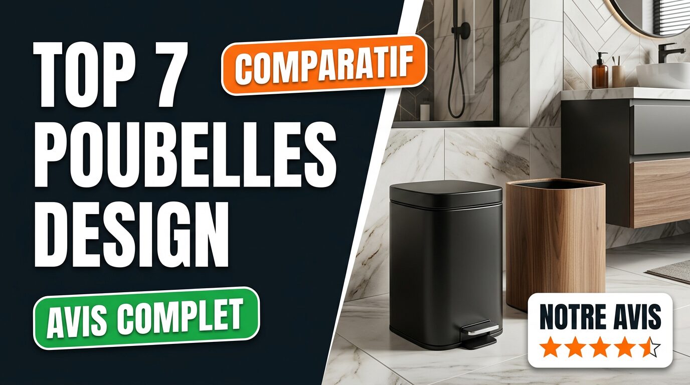 Comparatif des meilleures poubelles de salle de bain design