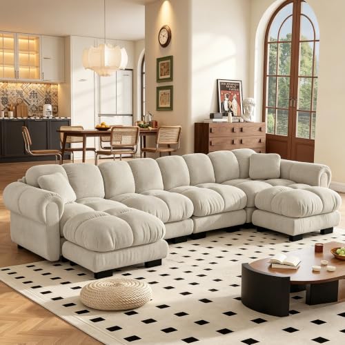 Canapé Convertible Modulable 4 Places Chenille