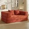 Canapé Lit 160cm Convertible en Velours Canapé Lit 160cm Convertible en Velours