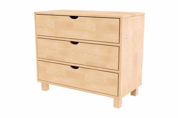 Commode en bois à 3 tiroirs