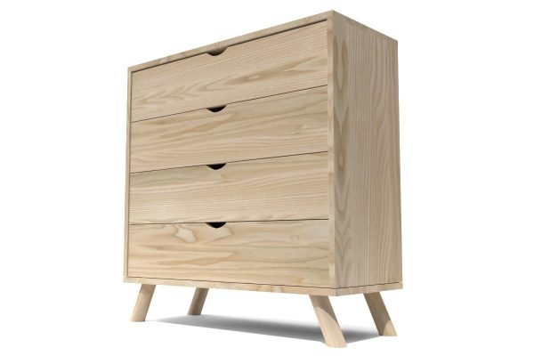 Commode Scandinave en Bois Massif