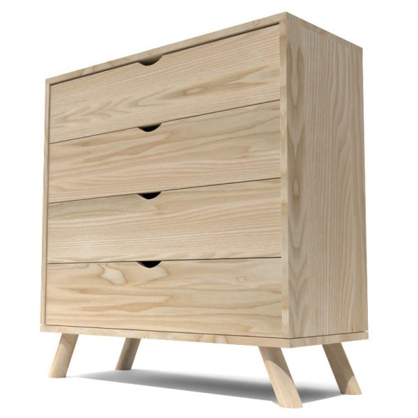 Commode Scandinave en Bois Massif Commode Scandinave en Bois Massif