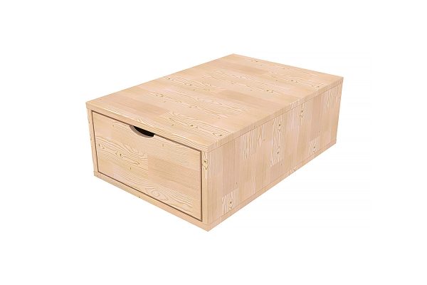 Cube de rangement en bois avec tiroir Cube de rangement en bois avec tiroir