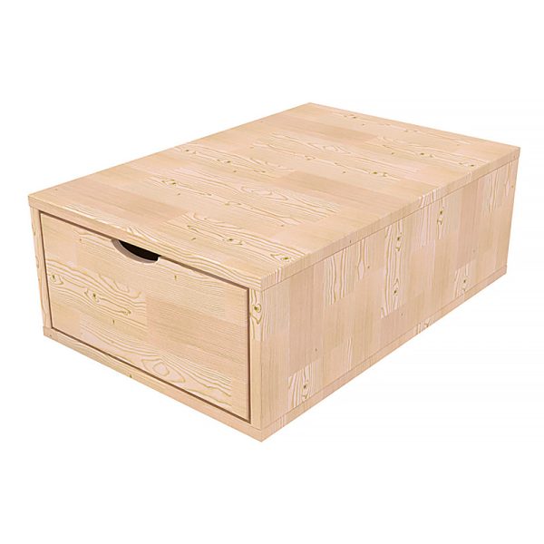 Cube de rangement en bois avec tiroir Cube de rangement en bois avec tiroir