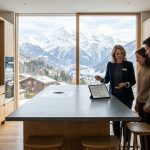 Cuisiniste avec ses clients dans le canton du Valais