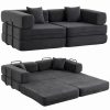 HOMCOM Canapé Convertible Modulaire 5 en 1 HOMCOM Canapé Convertible Modulaire 5 en 1