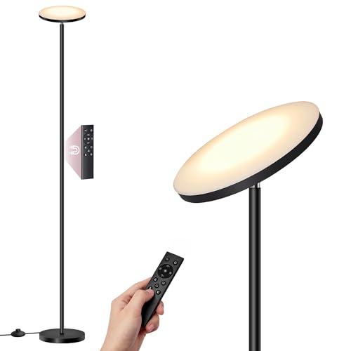 Lampadaire LED Dimmable sur Pied Noir