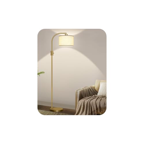 Lampadaire sur pied Nintiue Doré 165cm