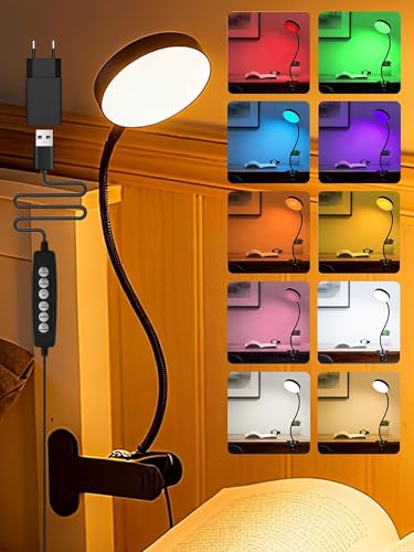 Lampe de Bureau LED Pince Multicolore