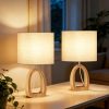 Lampe de Chevet en Bois - Lot de 2 Lampe de Chevet en Bois - Lot de 2