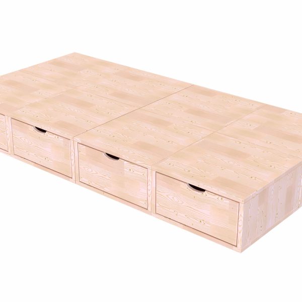 Lit 1 place avec rangement 90x200 Lit 1 place avec rangement 90x200