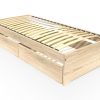 Lit 90x190 avec tiroirs de rangement Malo