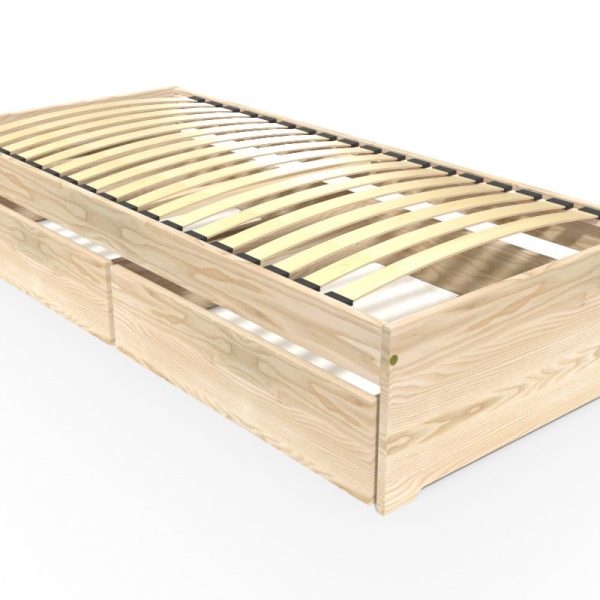 Lit 90x190 avec tiroirs de rangement Malo