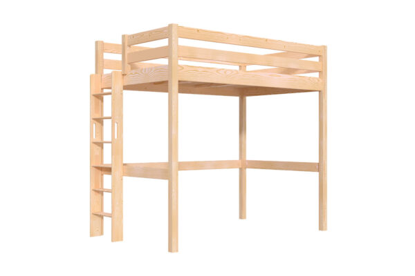 Lit en hauteur en bois Sylvia 120x190 Lit en hauteur en bois Sylvia 120x190