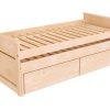 Lit Gigogne Maxi en Bois avec Tiroirs