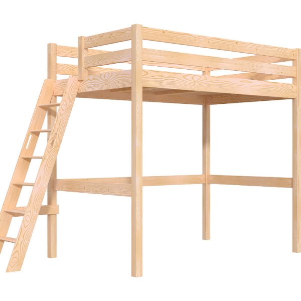 Lit Mezzanine 1 Place en Bois Sylvia