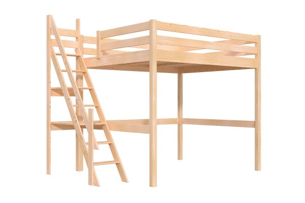 Lit Mezzanine Bois 160x200 Sylvia