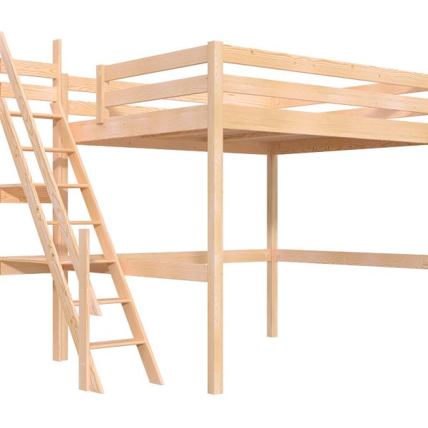 Lit Mezzanine Bois 160x200 Sylvia