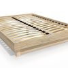 Lit plateforme en bois massif 140x190