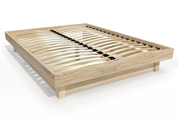Lit plateforme en bois massif 140x190