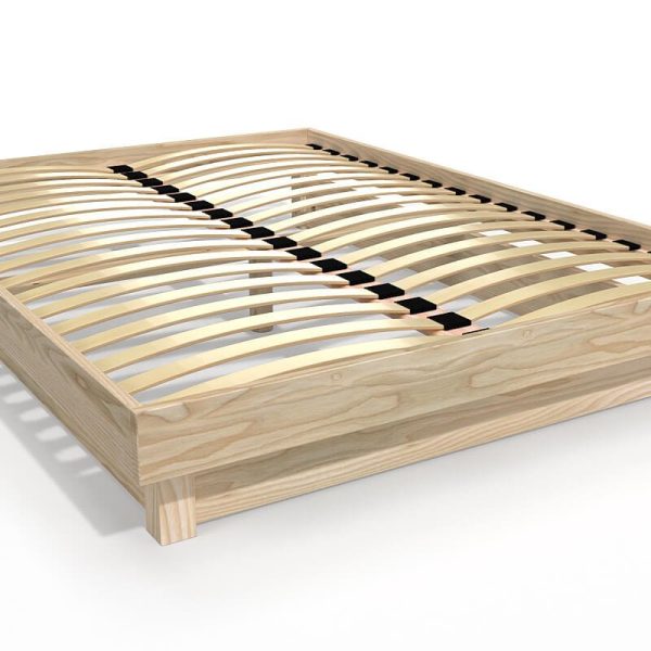 Lit plateforme en bois massif 140x190
