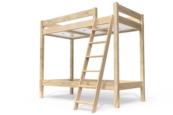 Lit superposé 2 places en bois ABC