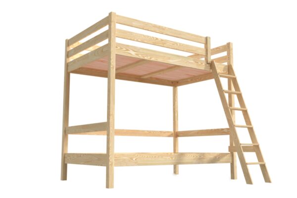 Lit superposé adulte 120x200 en bois