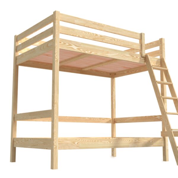 Lit superposé adulte 120x200 en bois Lit superposé adulte 120x200 en bois