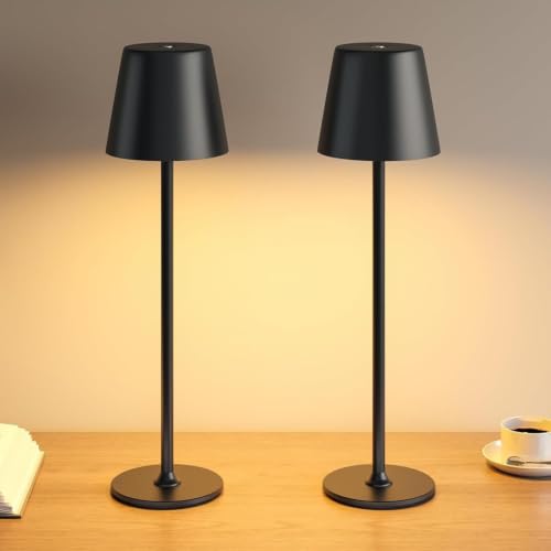 Lot de 2 Lampes de Table Sans Fil