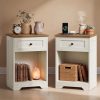 Lot de 2 Tables de Chevet Connectées Lot de 2 Tables de Chevet Connectées