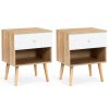 Lot de 2 tables de chevet EMMIE Lot de 2 tables de chevet EMMIE