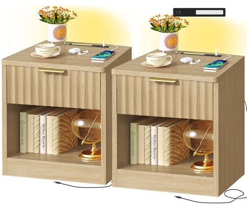 Lot de 2 Tables de Chevet Modernes