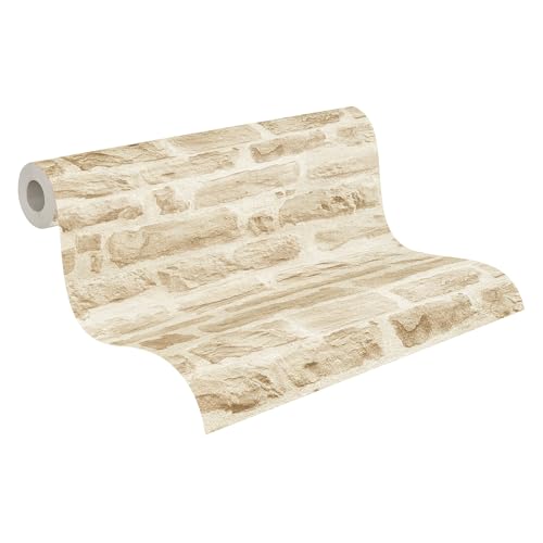 Papier Peint Intissé Effet Pierre Beige Papier Peint Intissé Effet Pierre Beige