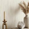 Papier Peint Intissé Fleurs Beige Elegant