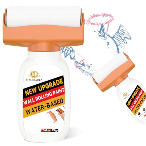 Peinture Blanche Mur 500g avec Brosse Roulante