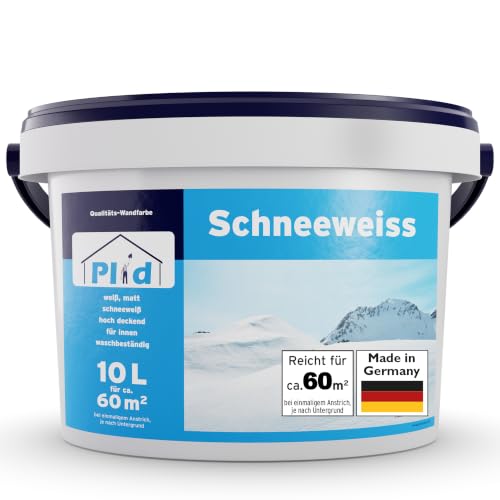 Plid® Peinture Murale Blanche Mat 10L