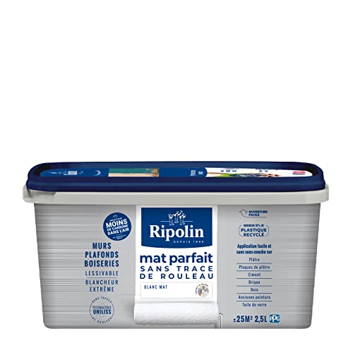 RIPOLIN Mat Parfait Peinture Intérieure 2,5 L
