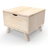 Table de chevet Scandinave Viking en bois Table de chevet Scandinave Viking en bois