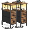 Table de Chevet SONGMICS avec Lumières LED Table de Chevet SONGMICS avec Lumières LED